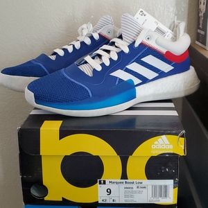 Adidas Marquee Boost Low (red, white, blue)
